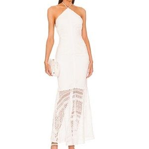 NWT - Michael Costello x REVOLVE Renata Maxi Dress in White